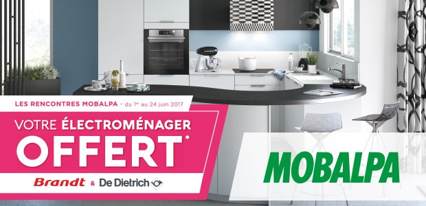 Votre électroménager offert pour l&rsquo;achat d&rsquo;une cuisine Mobalpa