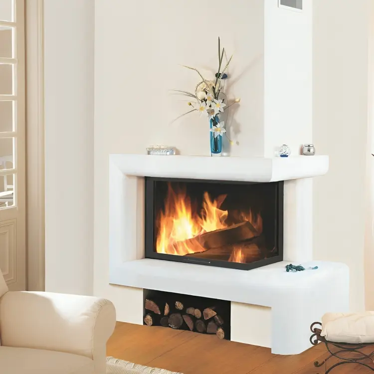 cheminées à bois, inserts design, poêle à bois rendement